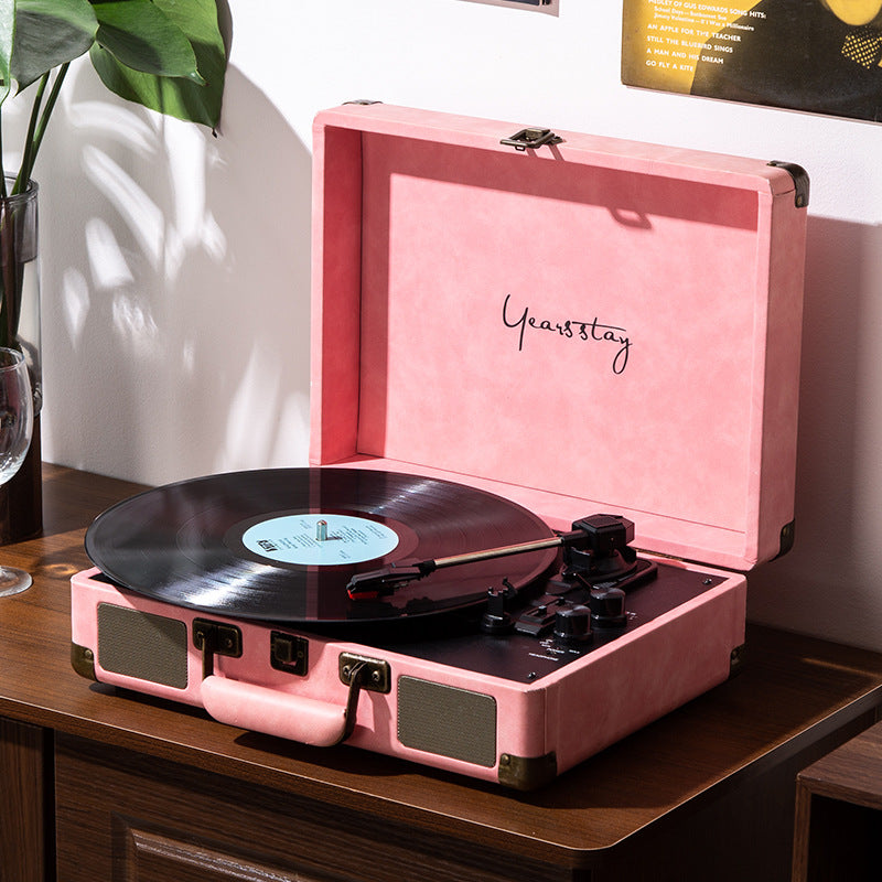 Turntable record player (Candy Pink)