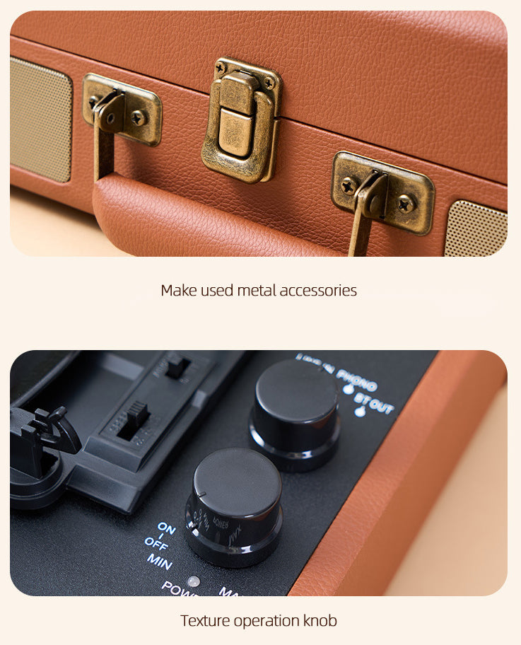 Turntable record player (Candy Pink)