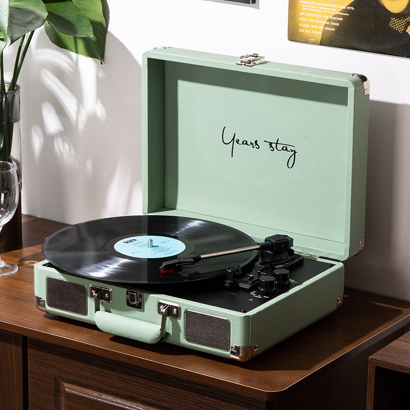 Turntable record player (Mint Green)