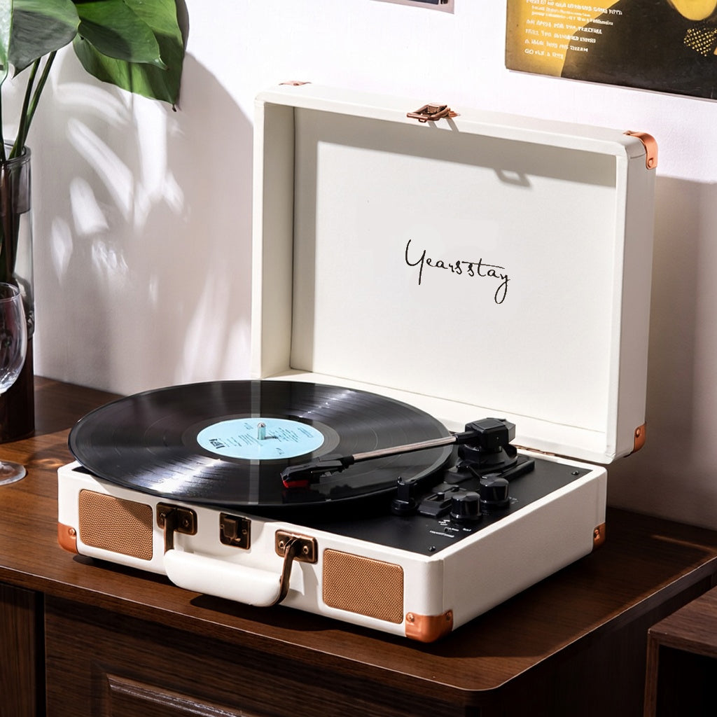 Turntable record player (Rose Gold)